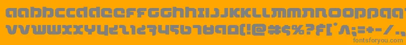 combatdroidexpand Font – Gray Fonts on Orange Background