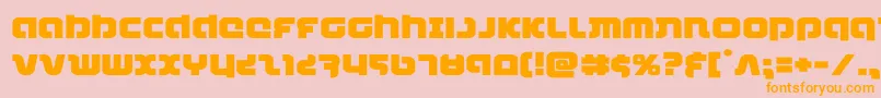 combatdroidexpand Font – Orange Fonts on Pink Background