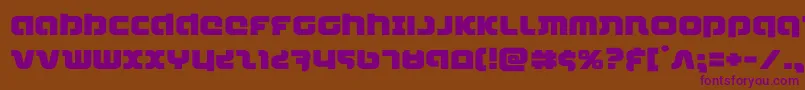 combatdroidexpand Font – Purple Fonts on Brown Background