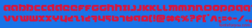 combatdroidexpand Font – Red Fonts on Blue Background