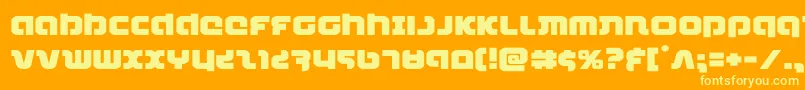 combatdroidexpand Font – Yellow Fonts on Orange Background