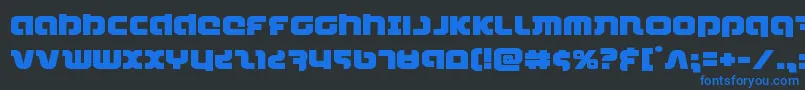 combatdroidexpand Font – Blue Fonts on Black Background