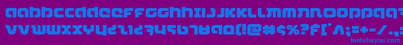 combatdroidexpand Font – Blue Fonts on Purple Background