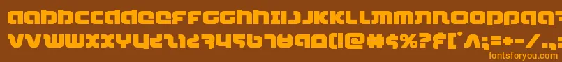 combatdroidexpand Font – Orange Fonts on Brown Background