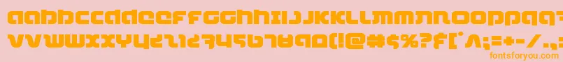 combatdroidexpand Font – Orange Fonts on Pink Background