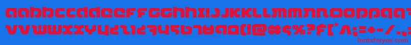 combatdroidexpand Font – Red Fonts on Blue Background