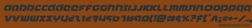 combatdroidexpandital Font – Black Fonts on Brown Background