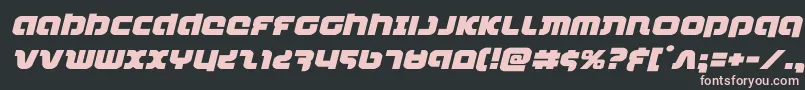 combatdroidexpandital Font – Pink Fonts on Black Background