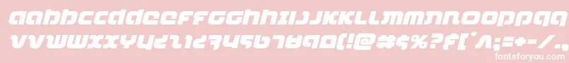 combatdroidexpandital Font – White Fonts on Pink Background