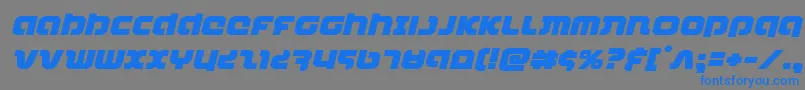 combatdroidexpandital Font – Blue Fonts on Gray Background