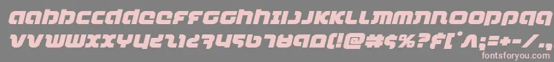 combatdroidexpandital Font – Pink Fonts on Gray Background