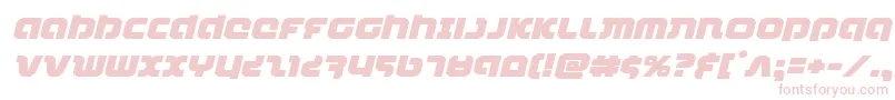 combatdroidexpandital Font – Pink Fonts on White Background