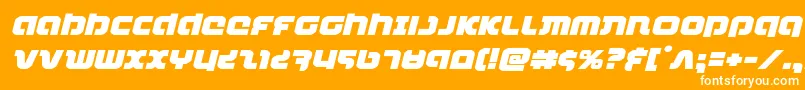 combatdroidexpandital Font – White Fonts on Orange Background