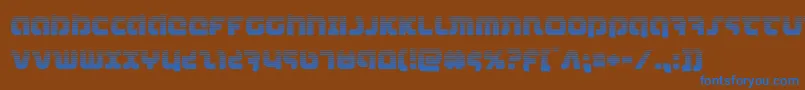 combatdroidgrad Font – Blue Fonts on Brown Background