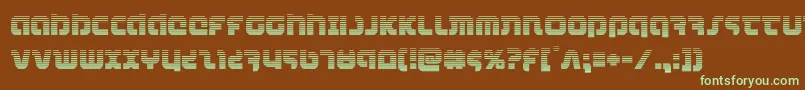 combatdroidgrad Font – Green Fonts on Brown Background