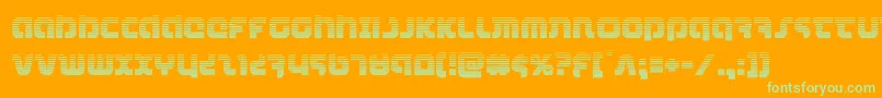 combatdroidgrad Font – Green Fonts on Orange Background