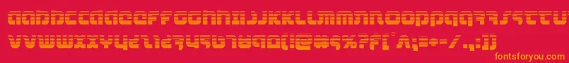 combatdroidgrad Font – Orange Fonts on Red Background