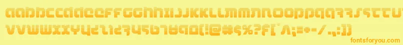 combatdroidgrad Font – Orange Fonts on Yellow Background