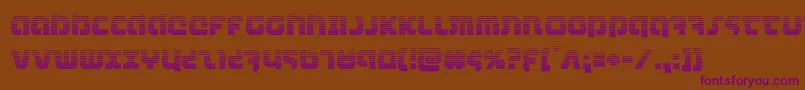 combatdroidgrad Font – Purple Fonts on Brown Background