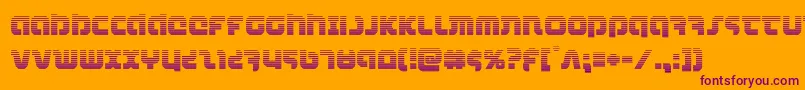 combatdroidgrad Font – Purple Fonts on Orange Background