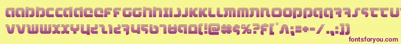 combatdroidgrad Font – Purple Fonts on Yellow Background