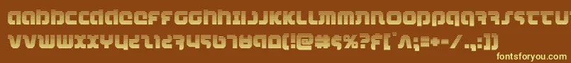 combatdroidgrad Font – Yellow Fonts on Brown Background