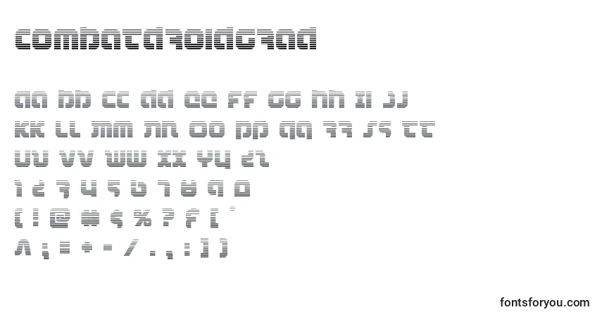 Schriftart Combatdroidgrad (123752) – Alphabet, Zahlen, spezielle Symbole