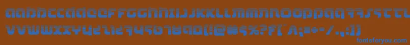 combatdroidgrad Font – Blue Fonts on Brown Background