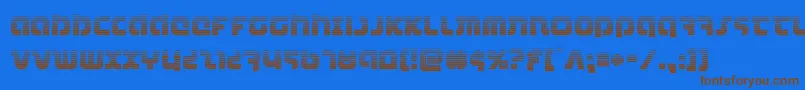 combatdroidgrad Font – Brown Fonts on Blue Background