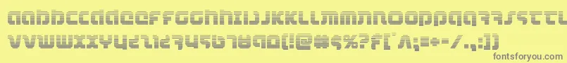 combatdroidgrad Font – Gray Fonts on Yellow Background