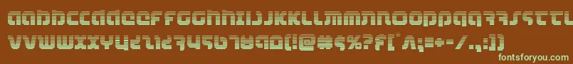 combatdroidgrad Font – Green Fonts on Brown Background