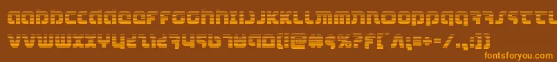 combatdroidgrad Font – Orange Fonts on Brown Background