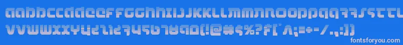combatdroidgrad Font – Pink Fonts on Blue Background