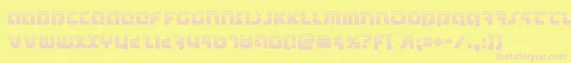 combatdroidgrad Font – Pink Fonts on Yellow Background