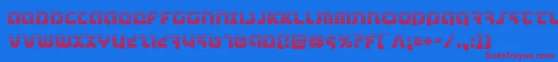 combatdroidgrad Font – Red Fonts on Blue Background