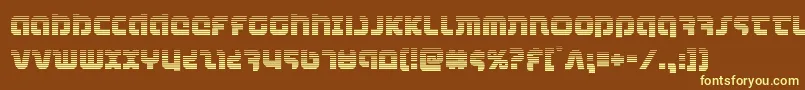 combatdroidgrad Font – Yellow Fonts on Brown Background