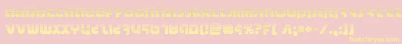 combatdroidgrad Font – Yellow Fonts on Pink Background