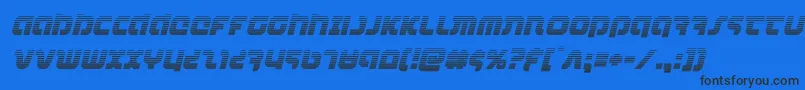 combatdroidgradital Font – Black Fonts on Blue Background