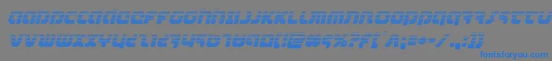 combatdroidgradital Font – Blue Fonts on Gray Background