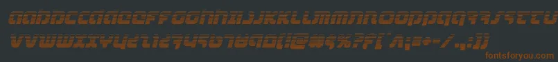 combatdroidgradital Font – Brown Fonts on Black Background