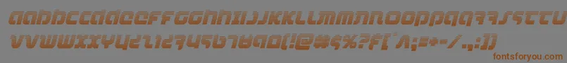 combatdroidgradital Font – Brown Fonts on Gray Background