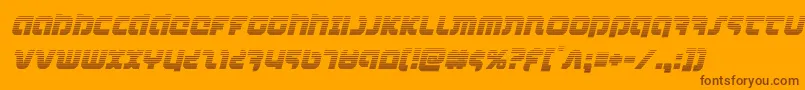 combatdroidgradital Font – Brown Fonts on Orange Background