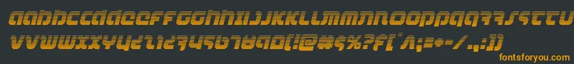 combatdroidgradital Font – Orange Fonts on Black Background
