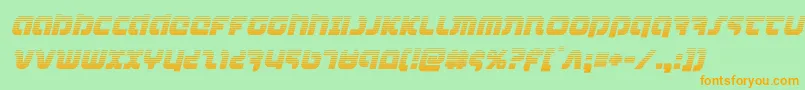 combatdroidgradital Font – Orange Fonts on Green Background