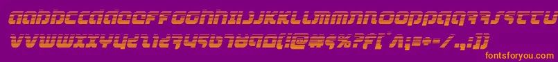 Police combatdroidgradital – polices orange sur fond violet