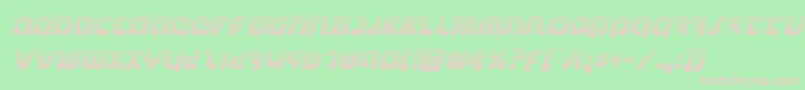 combatdroidgradital Font – Pink Fonts on Green Background