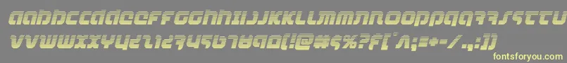 combatdroidgradital Font – Yellow Fonts on Gray Background