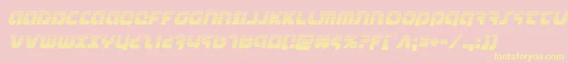 combatdroidgradital Font – Yellow Fonts on Pink Background