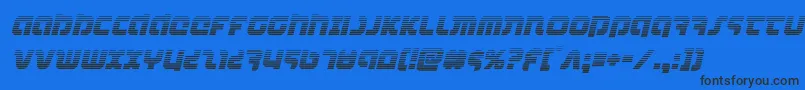 combatdroidgradital Font – Black Fonts on Blue Background