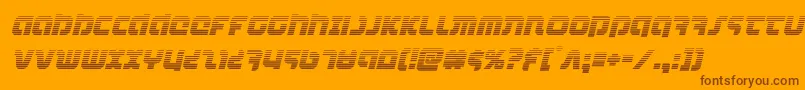 combatdroidgradital Font – Brown Fonts on Orange Background